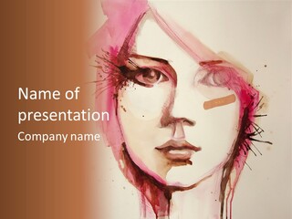 Shape Beautiful Beautiful Woman PowerPoint Template