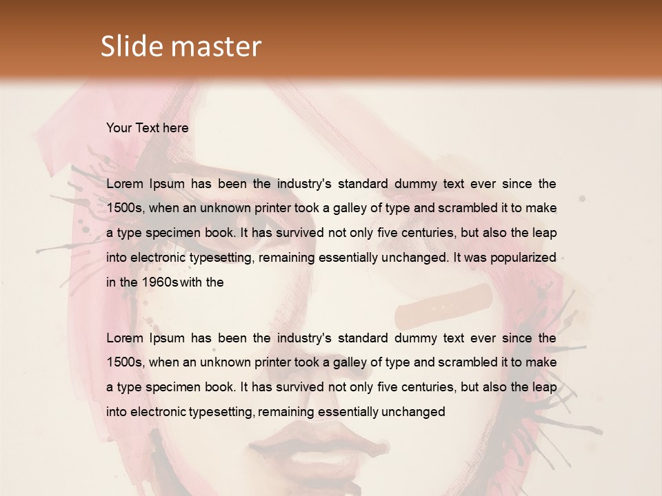 Shape Beautiful Beautiful Woman PowerPoint Template