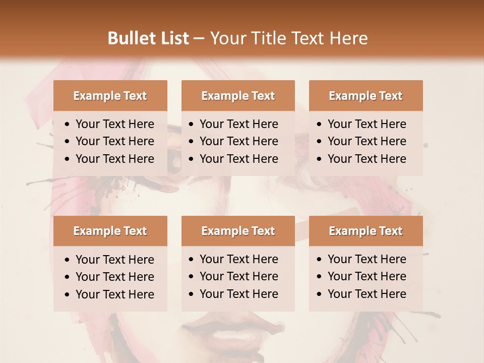 Shape Beautiful Beautiful Woman PowerPoint Template