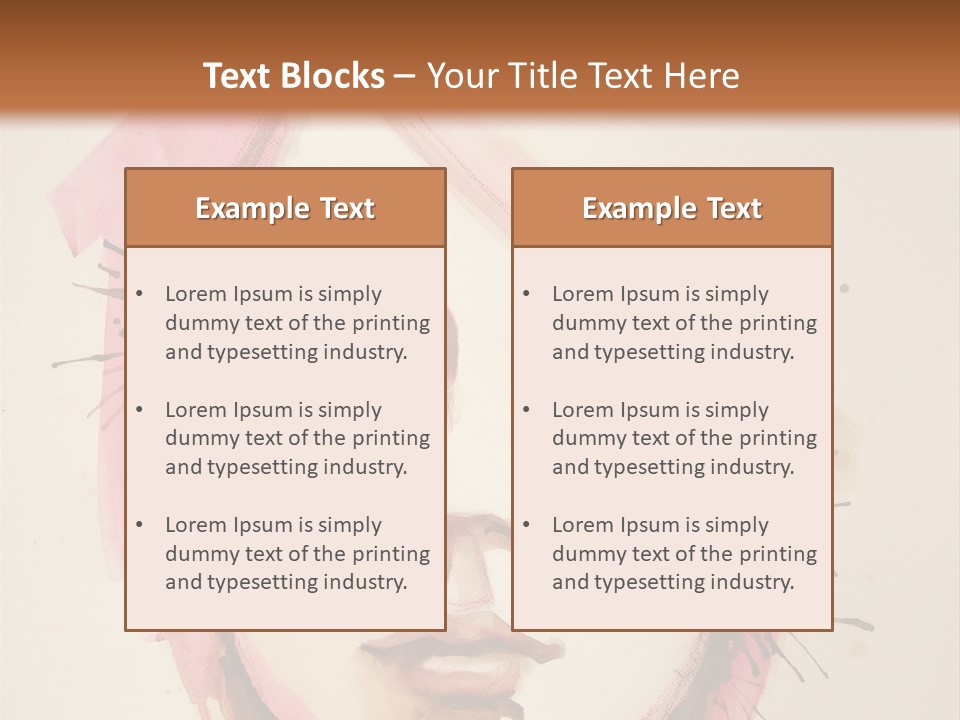 Shape Beautiful Beautiful Woman PowerPoint Template