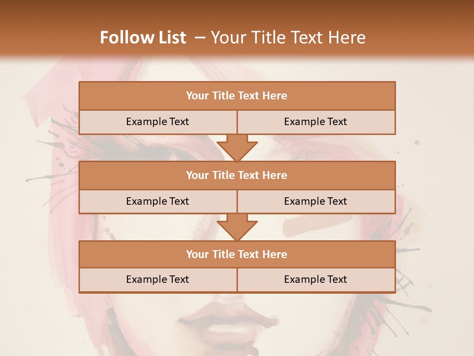 Shape Beautiful Beautiful Woman PowerPoint Template