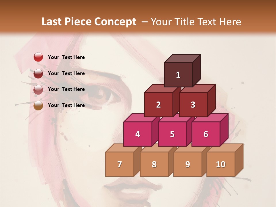 Shape Beautiful Beautiful Woman PowerPoint Template