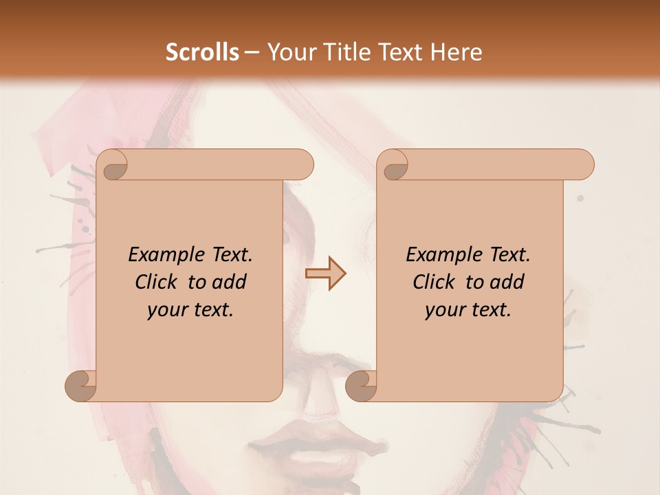 Shape Beautiful Beautiful Woman PowerPoint Template