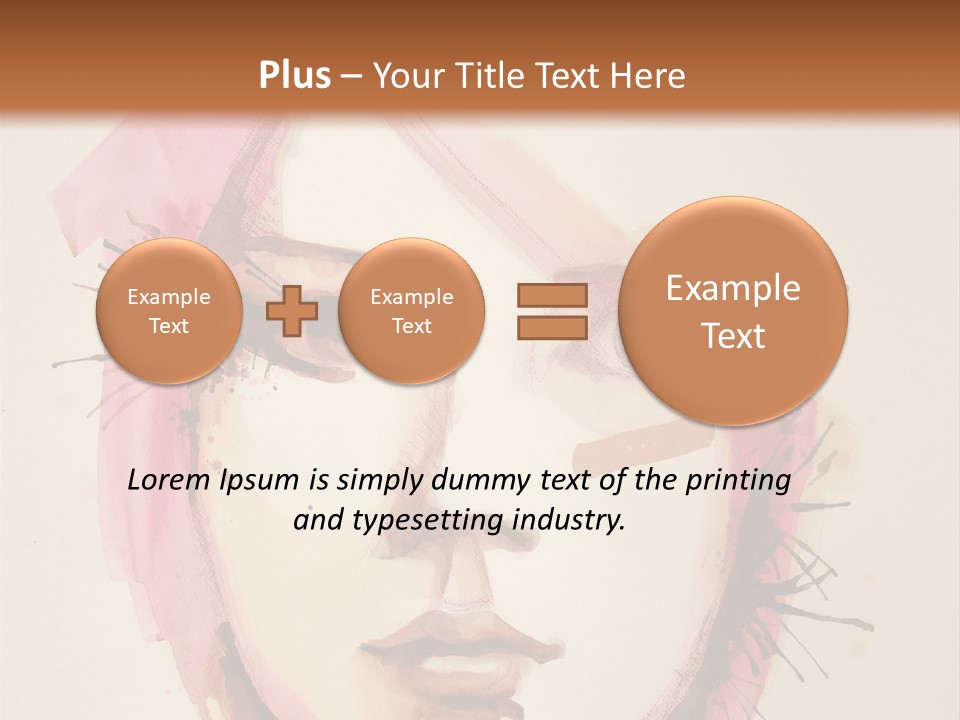 Shape Beautiful Beautiful Woman PowerPoint Template