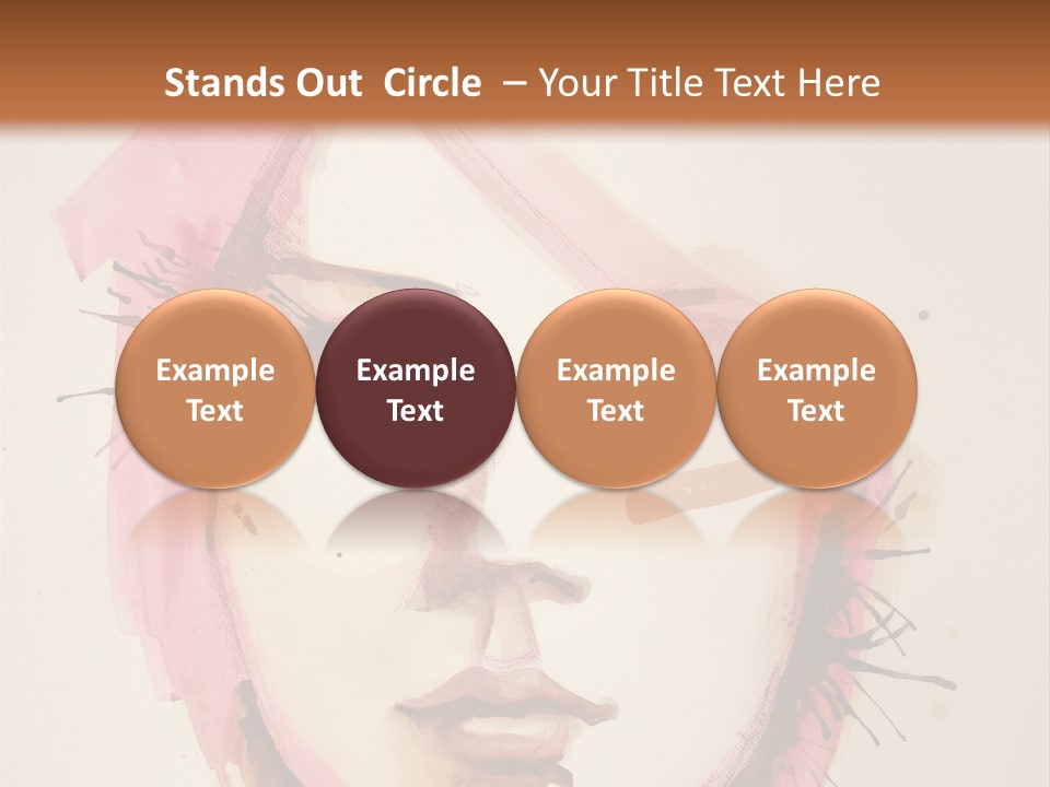 Shape Beautiful Beautiful Woman PowerPoint Template