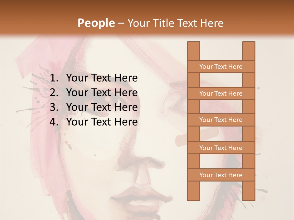 Shape Beautiful Beautiful Woman PowerPoint Template