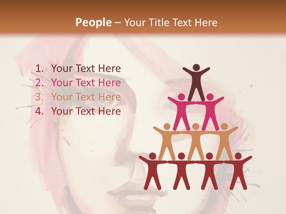 Shape Beautiful Beautiful Woman PowerPoint Template