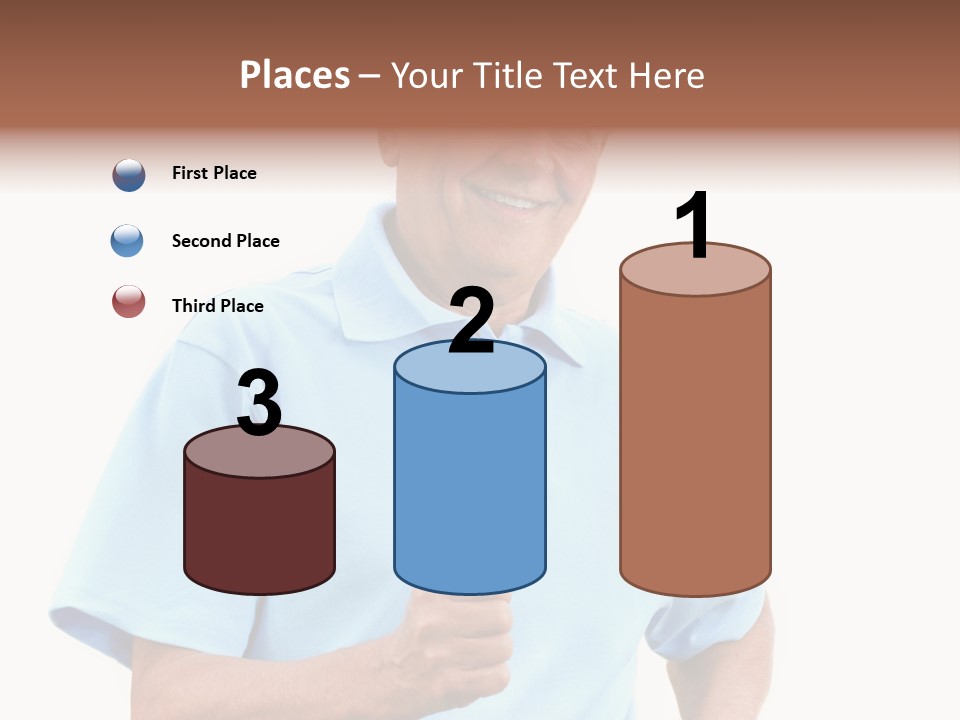 Active Hair Blue PowerPoint Template