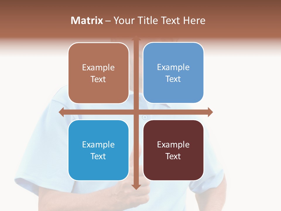 Active Hair Blue PowerPoint Template