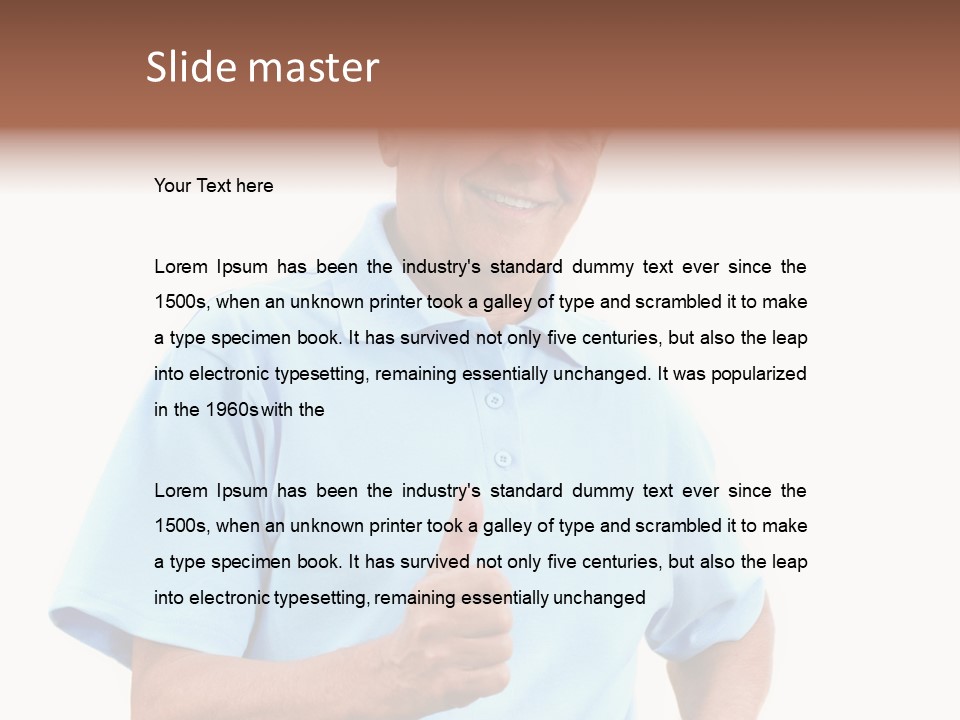 Active Hair Blue PowerPoint Template