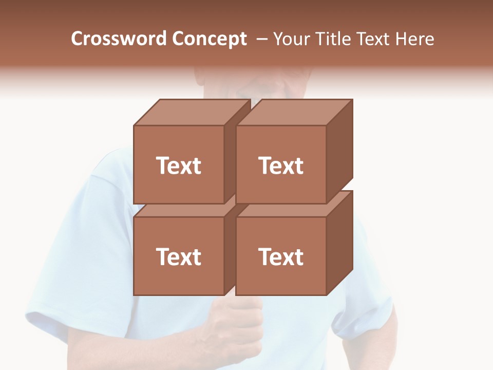 Active Hair Blue PowerPoint Template