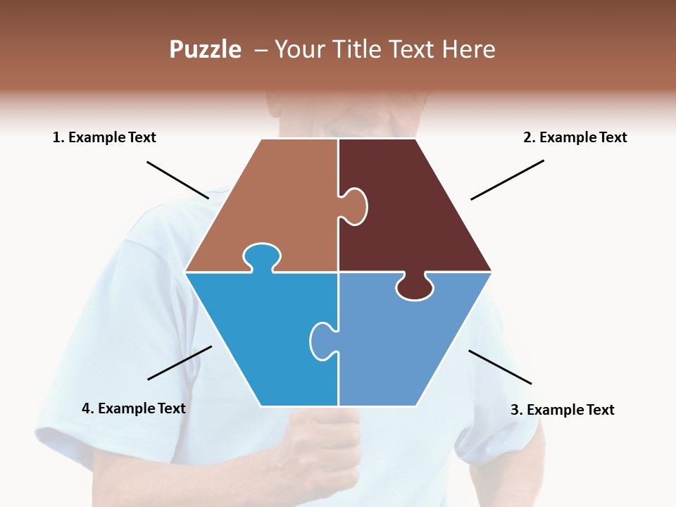 Active Hair Blue PowerPoint Template