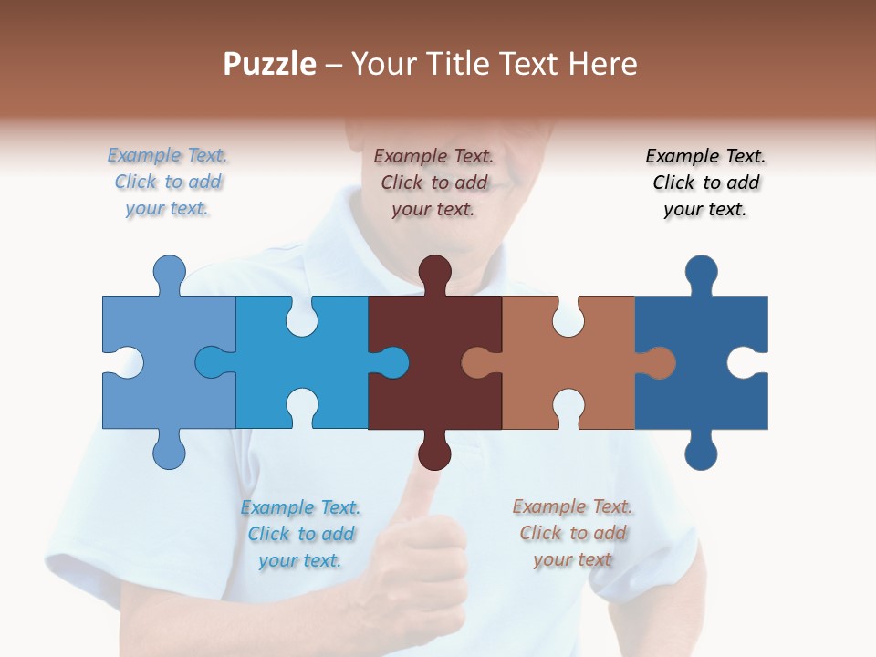 Active Hair Blue PowerPoint Template