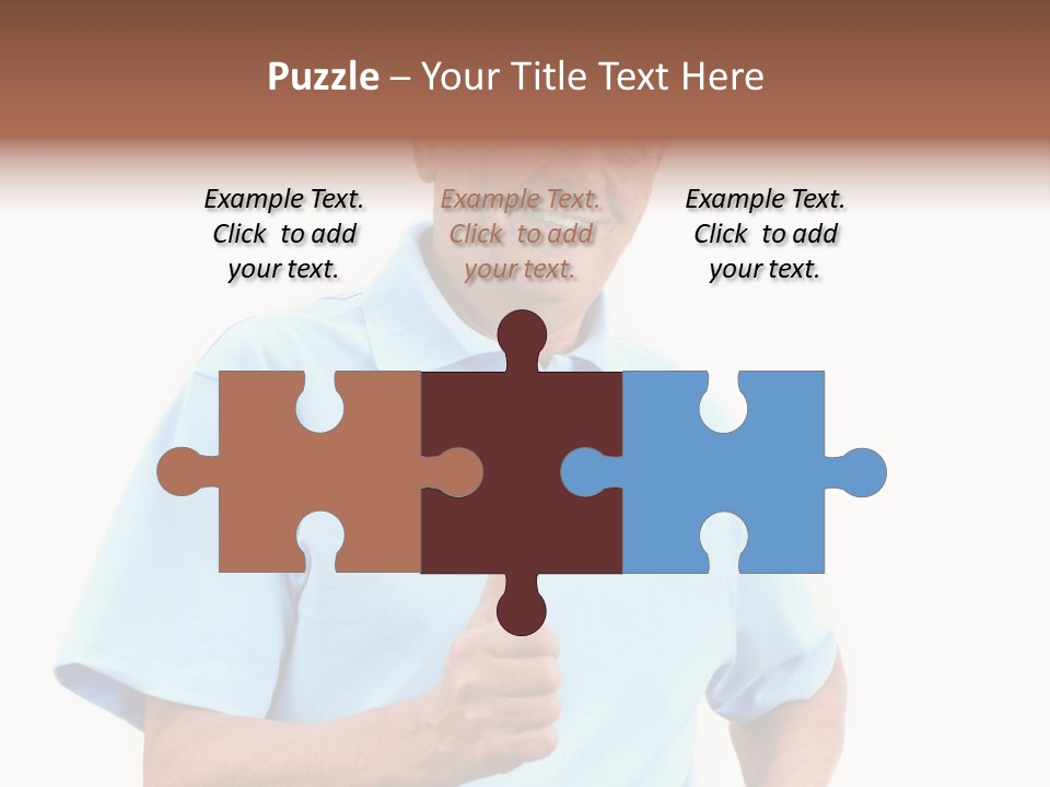 Active Hair Blue PowerPoint Template