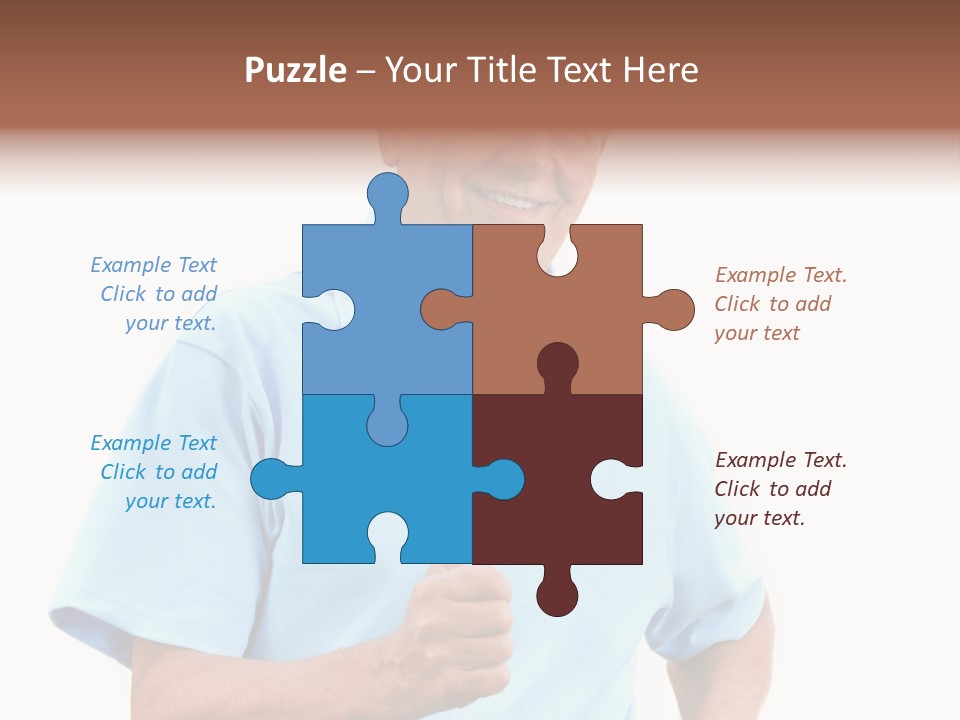 Active Hair Blue PowerPoint Template