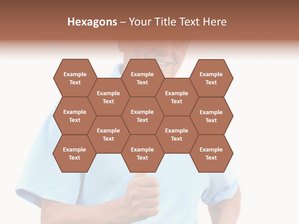 Active Hair Blue PowerPoint Template