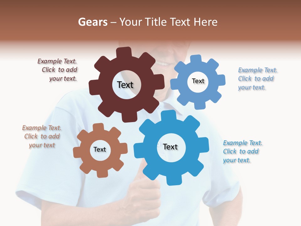 Active Hair Blue PowerPoint Template