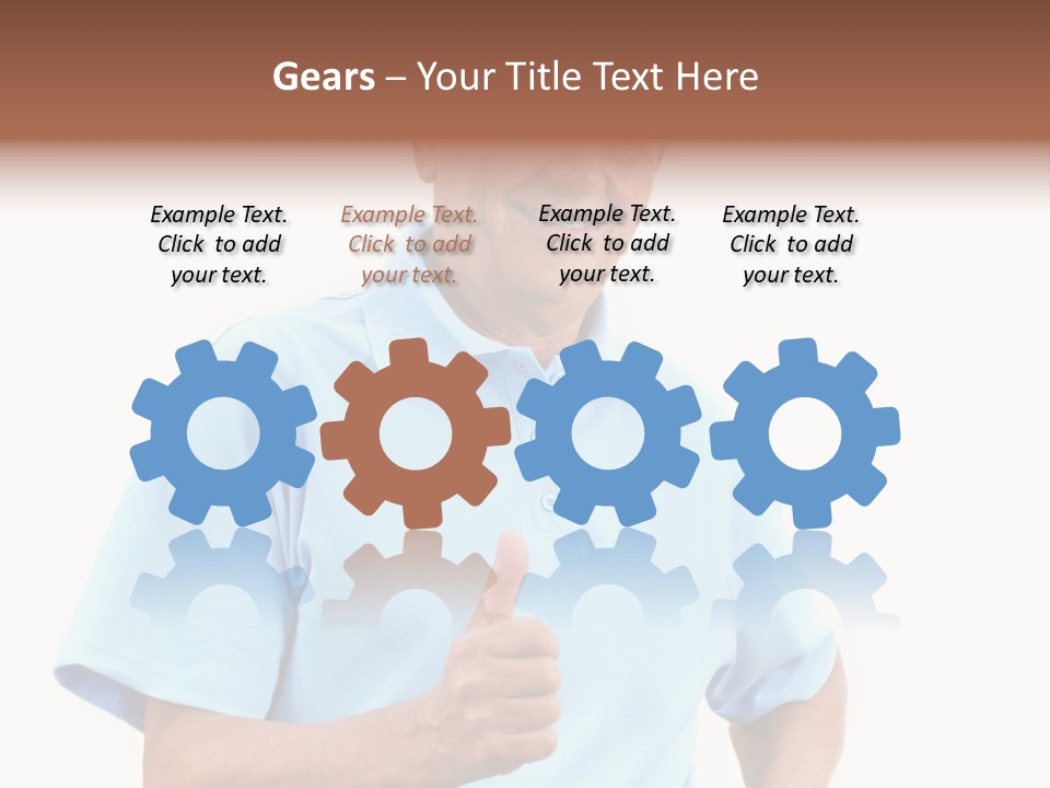 Active Hair Blue PowerPoint Template