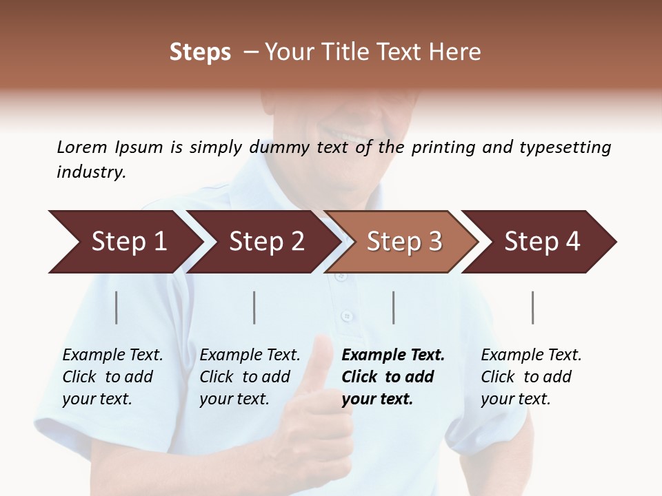 Active Hair Blue PowerPoint Template