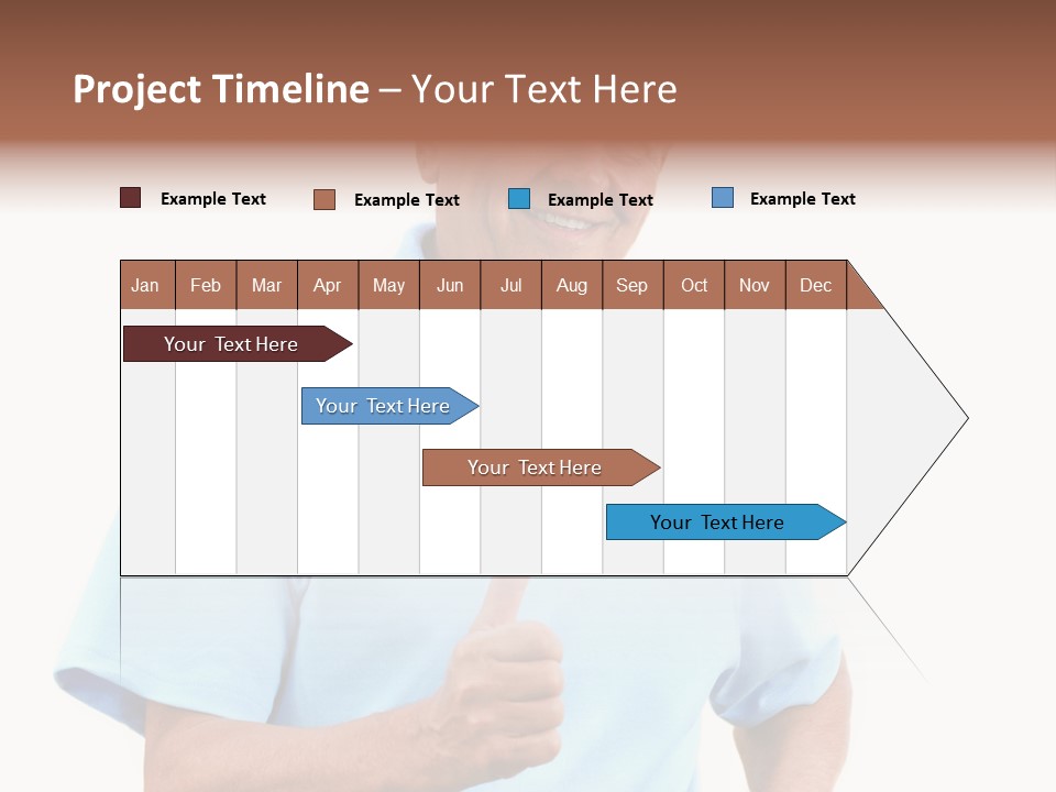 Active Hair Blue PowerPoint Template