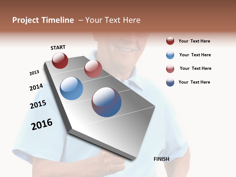Active Hair Blue PowerPoint Template