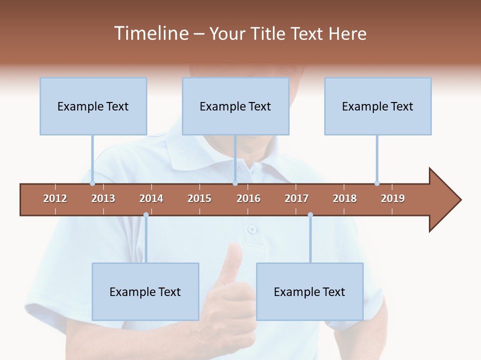 Active Hair Blue PowerPoint Template