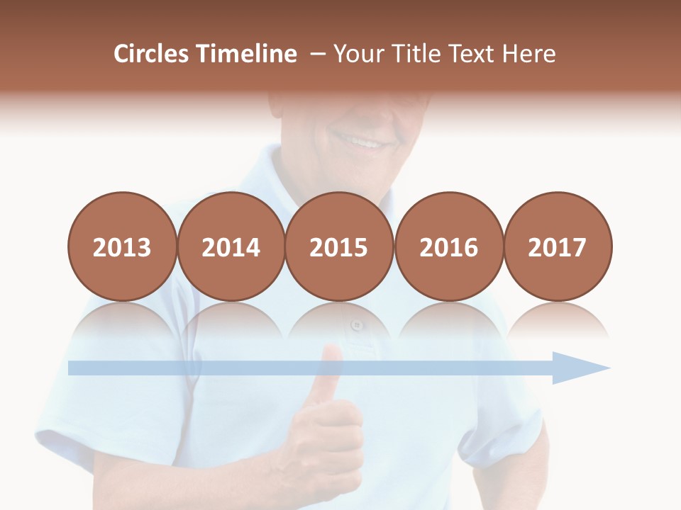 Active Hair Blue PowerPoint Template