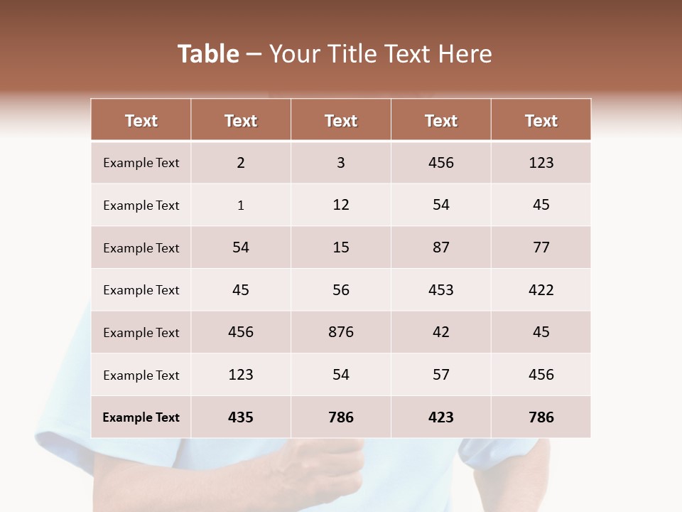Active Hair Blue PowerPoint Template