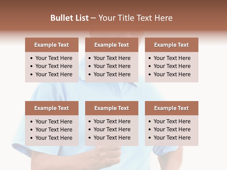 Active Hair Blue PowerPoint Template