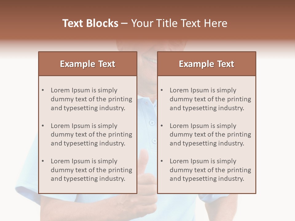 Active Hair Blue PowerPoint Template