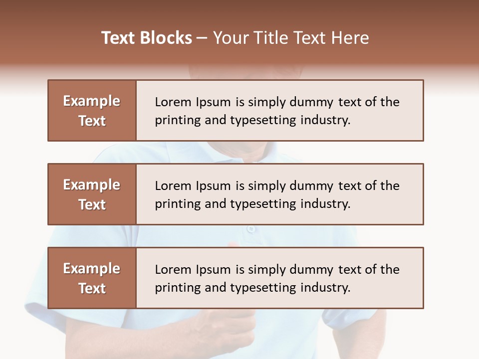 Active Hair Blue PowerPoint Template