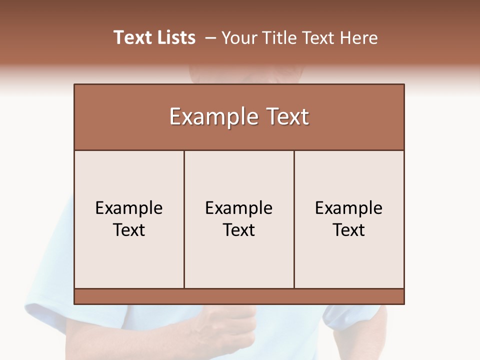 Active Hair Blue PowerPoint Template
