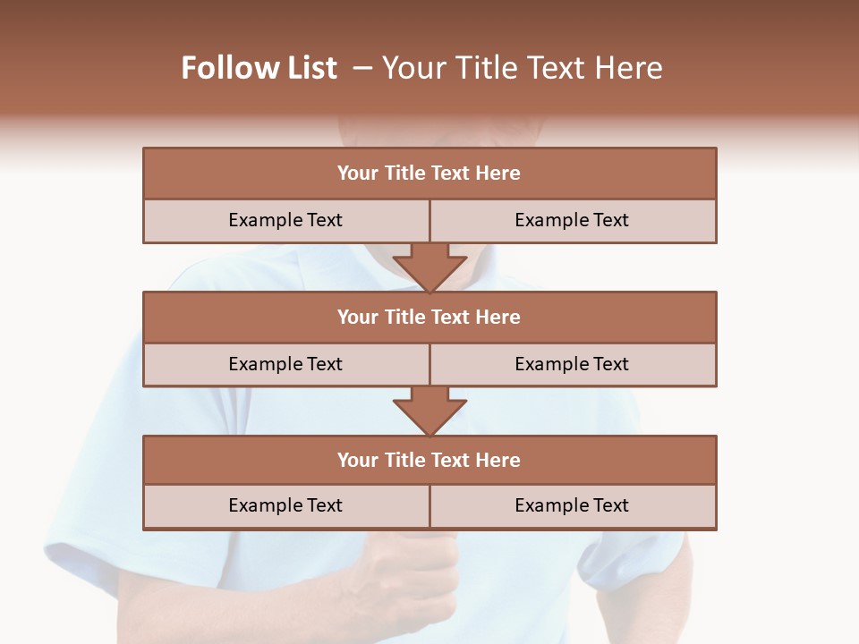 Active Hair Blue PowerPoint Template