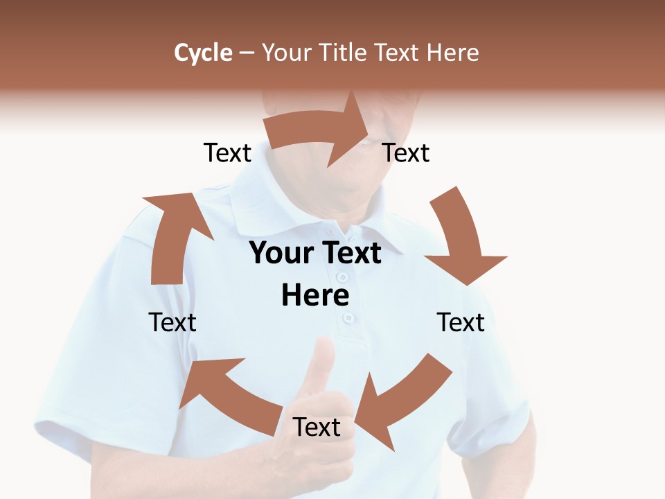 Active Hair Blue PowerPoint Template