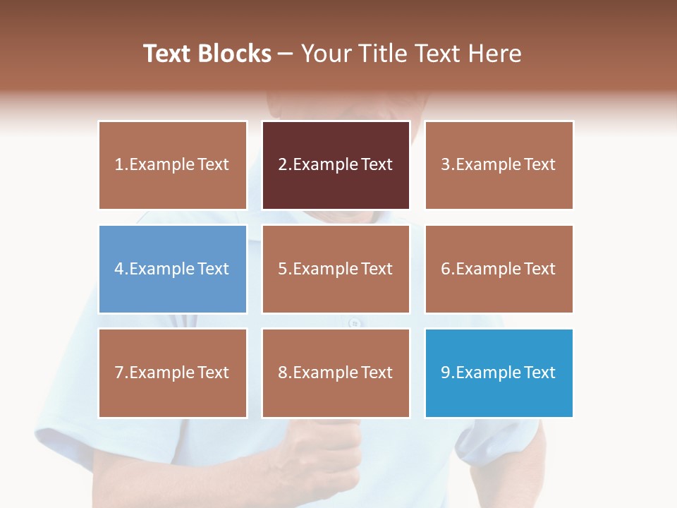 Active Hair Blue PowerPoint Template