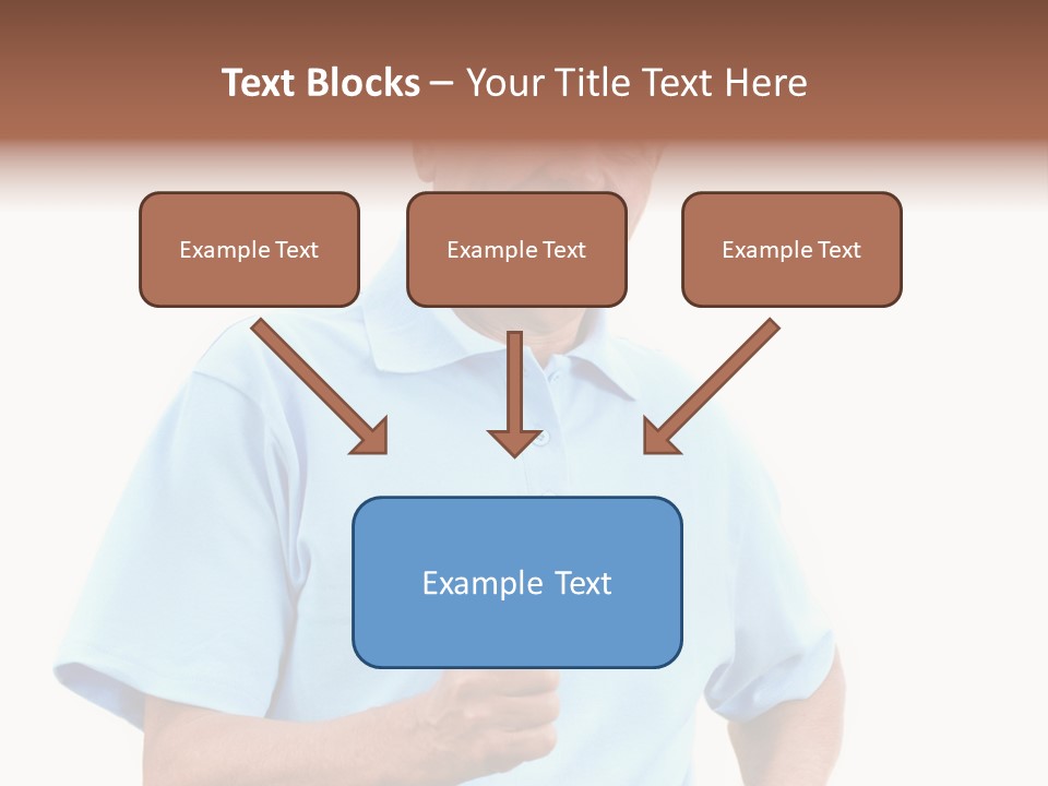 Active Hair Blue PowerPoint Template