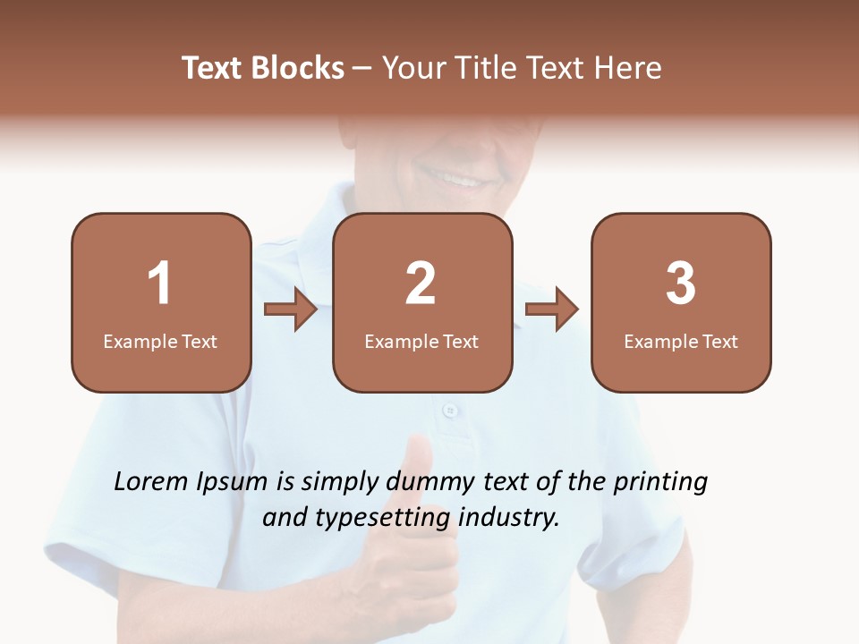 Active Hair Blue PowerPoint Template