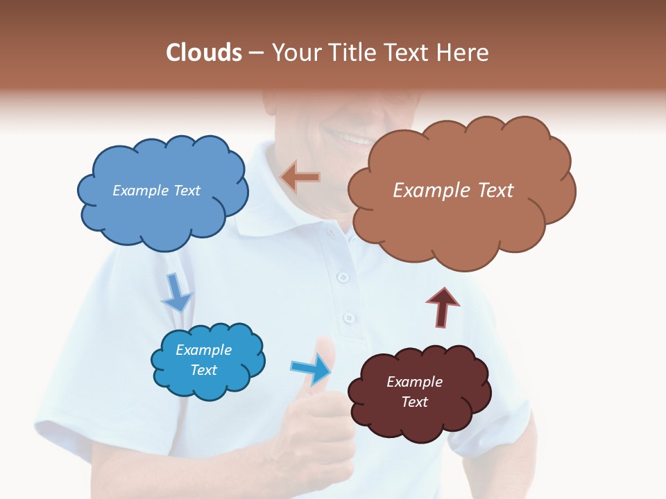 Active Hair Blue PowerPoint Template