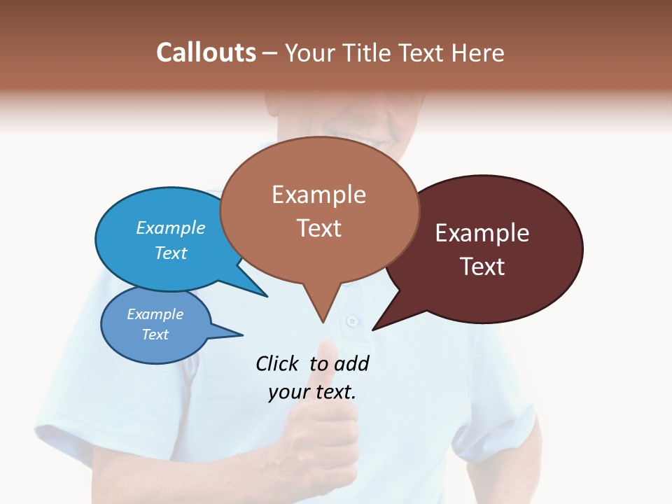 Active Hair Blue PowerPoint Template