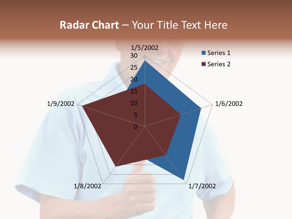 Active Hair Blue PowerPoint Template