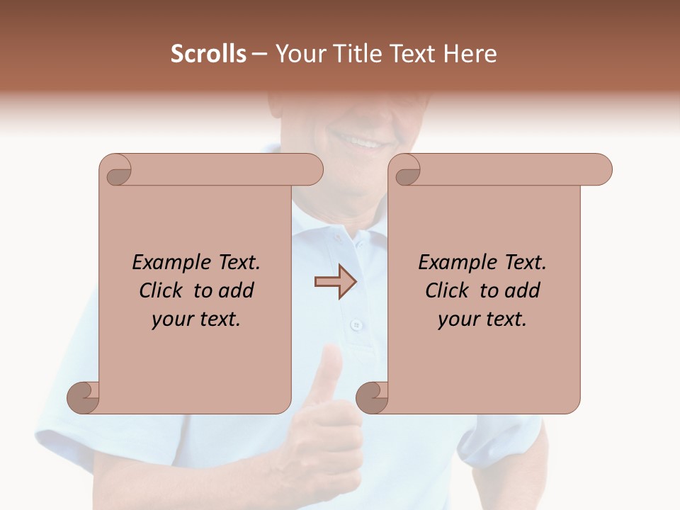 Active Hair Blue PowerPoint Template