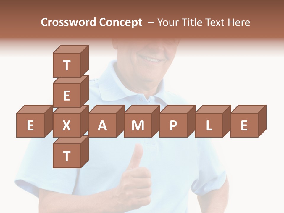 Active Hair Blue PowerPoint Template