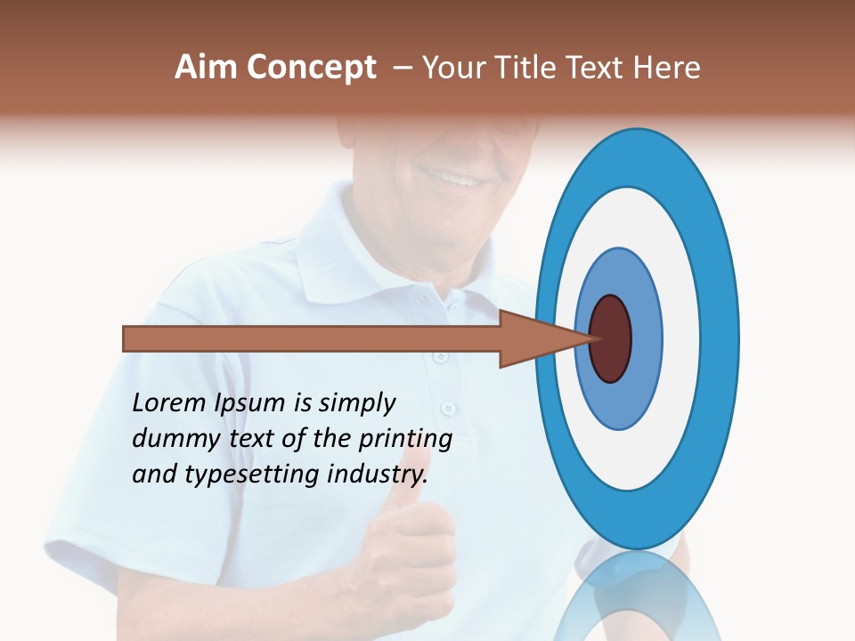 Active Hair Blue PowerPoint Template