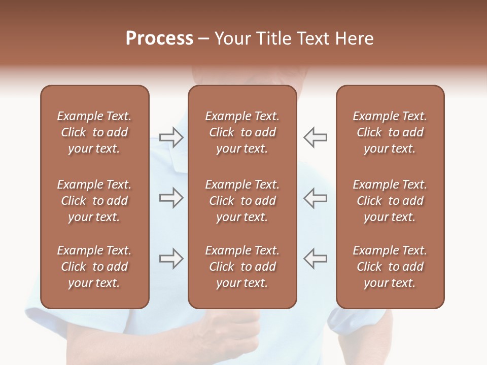 Active Hair Blue PowerPoint Template
