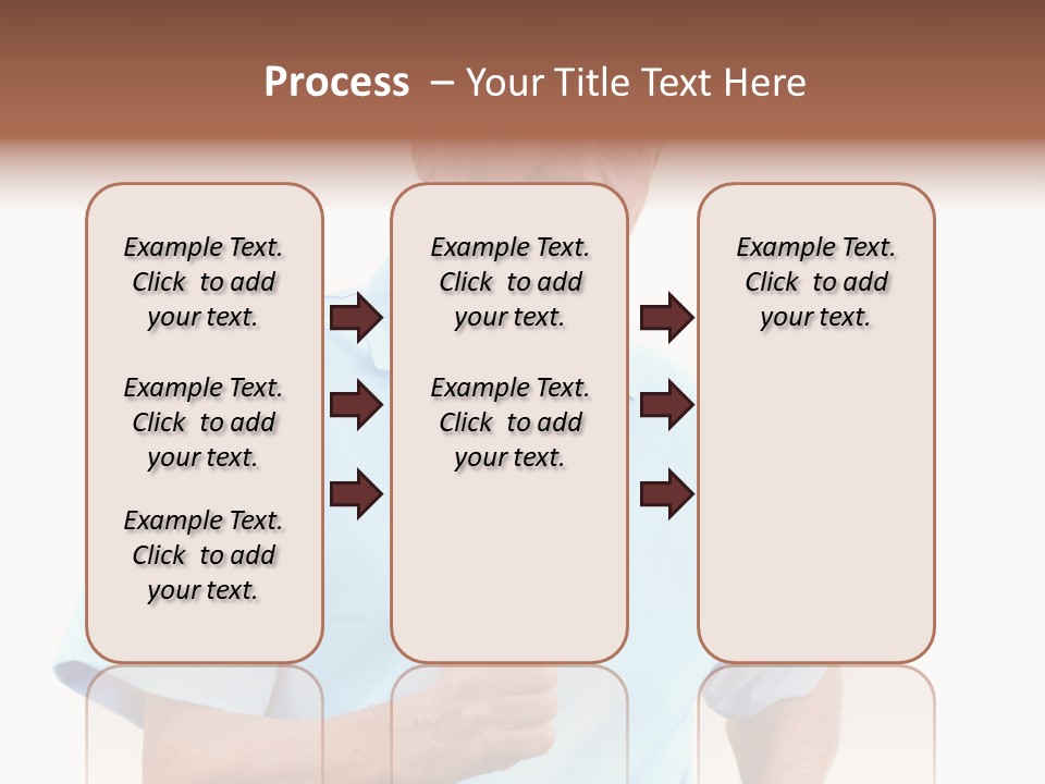 Active Hair Blue PowerPoint Template