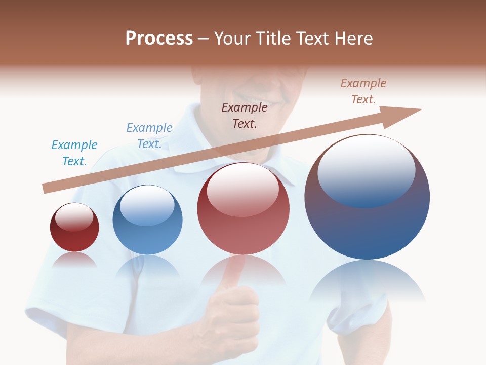 Active Hair Blue PowerPoint Template