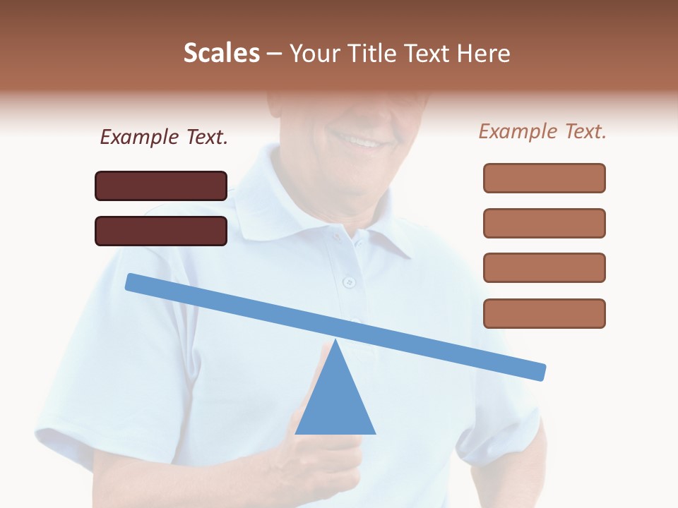 Active Hair Blue PowerPoint Template