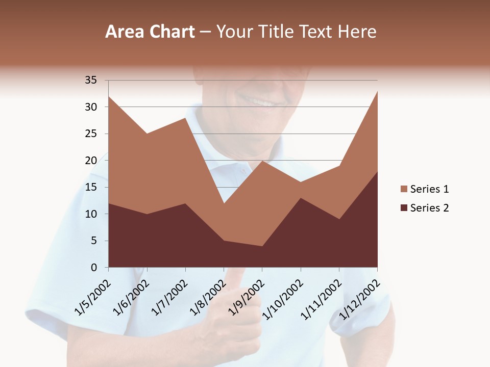 Active Hair Blue PowerPoint Template