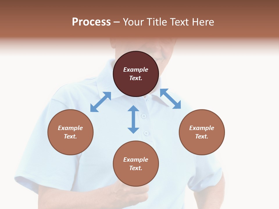 Active Hair Blue PowerPoint Template