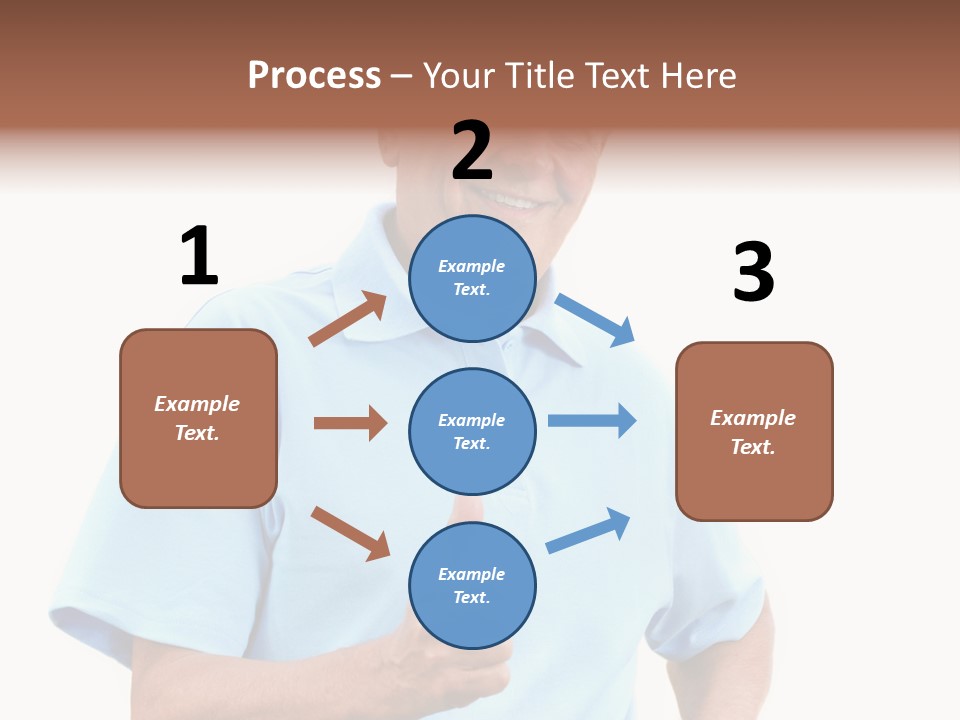 Active Hair Blue PowerPoint Template